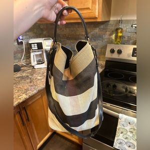 Burberry Bag- black leather strap